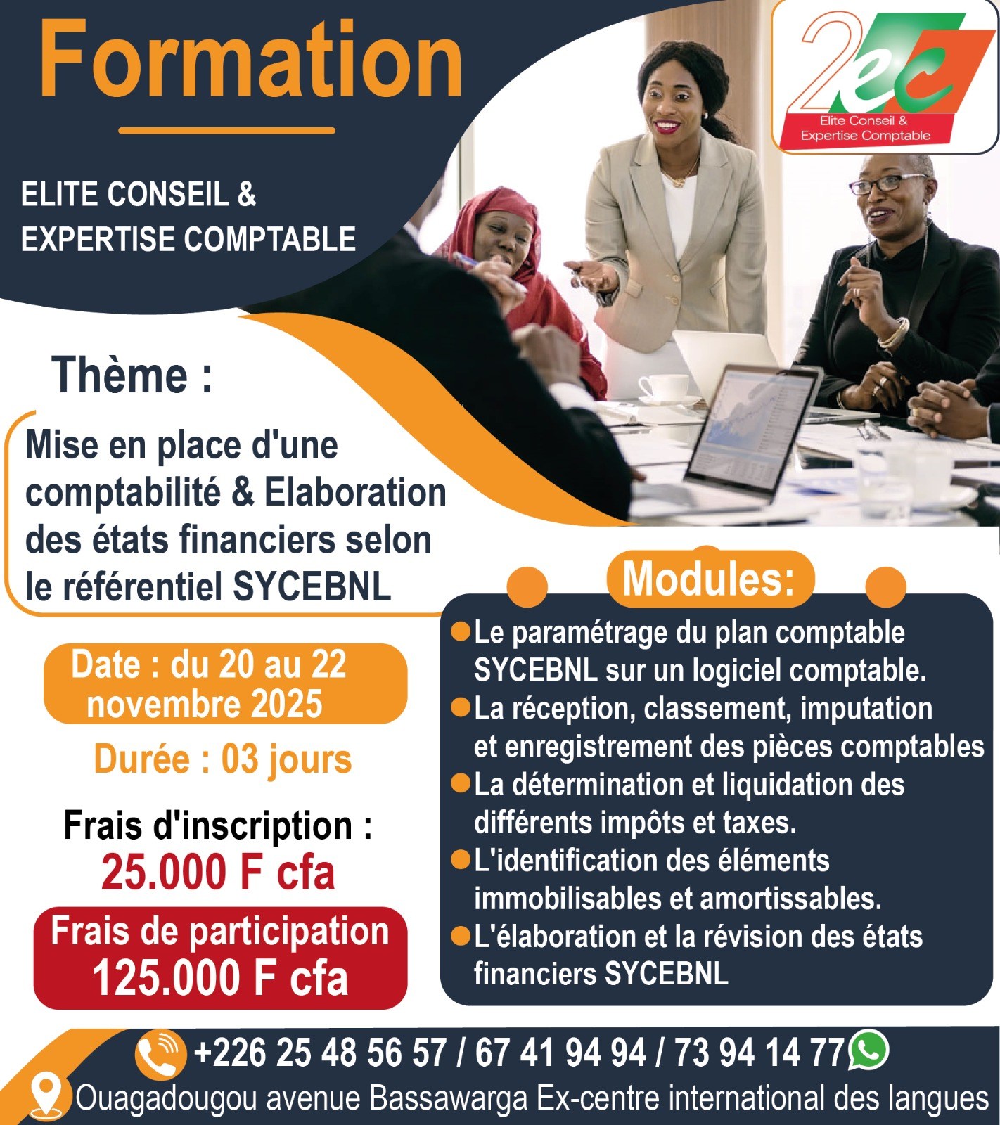 Élite Conseil & Expertise Comptable | Ouagadougou