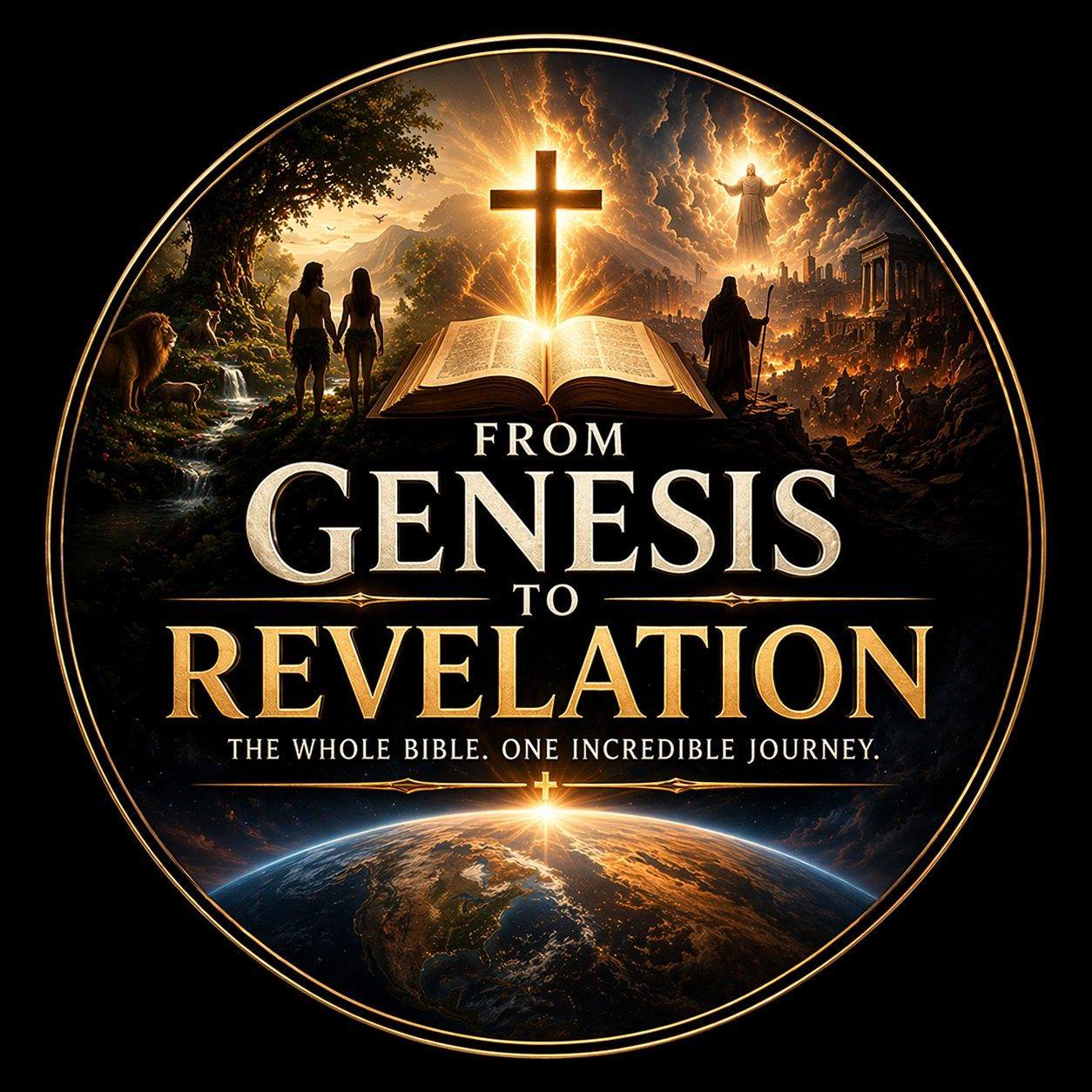 Day 3: The Earth was no longer empty. Land appeared. Seas were formed ...