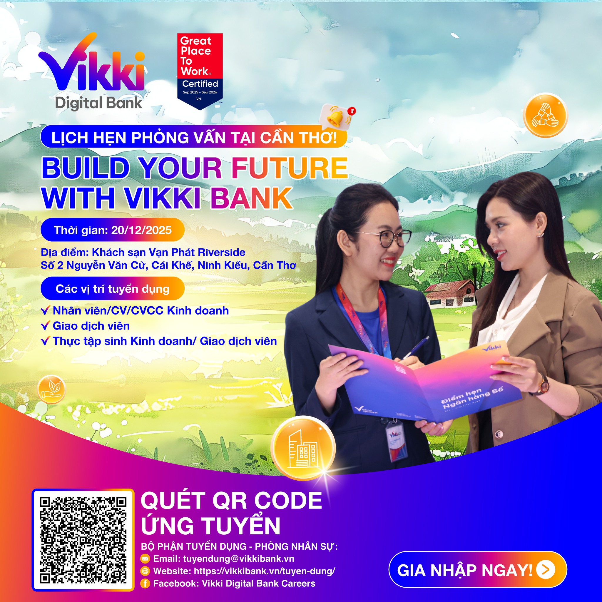 🔔 NGÀY HỘI PHỎNG VẤN TẬP... - Vikki Digital Bank Careers | Facebook