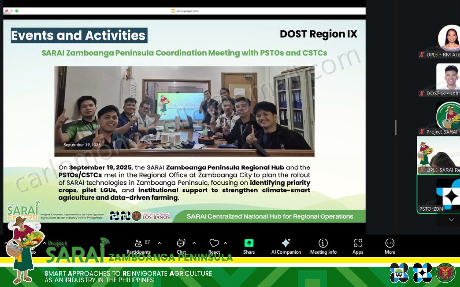 DOST - SARAI Zamboanga Peninsula Regional Hub
