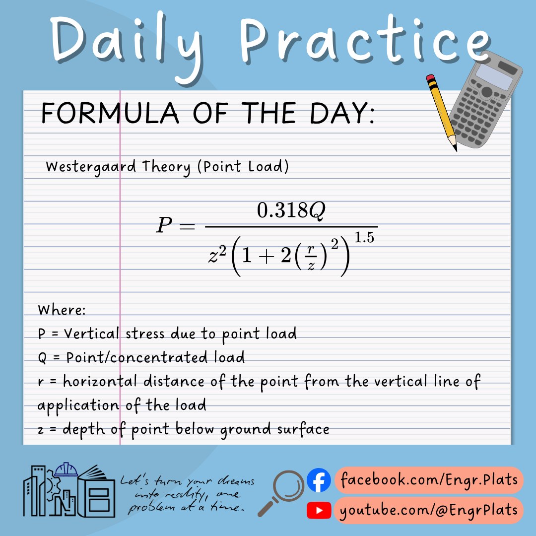Engr. - Formula of the day ️ Subject: Geotechnical Engineering 🪹 Follow ...