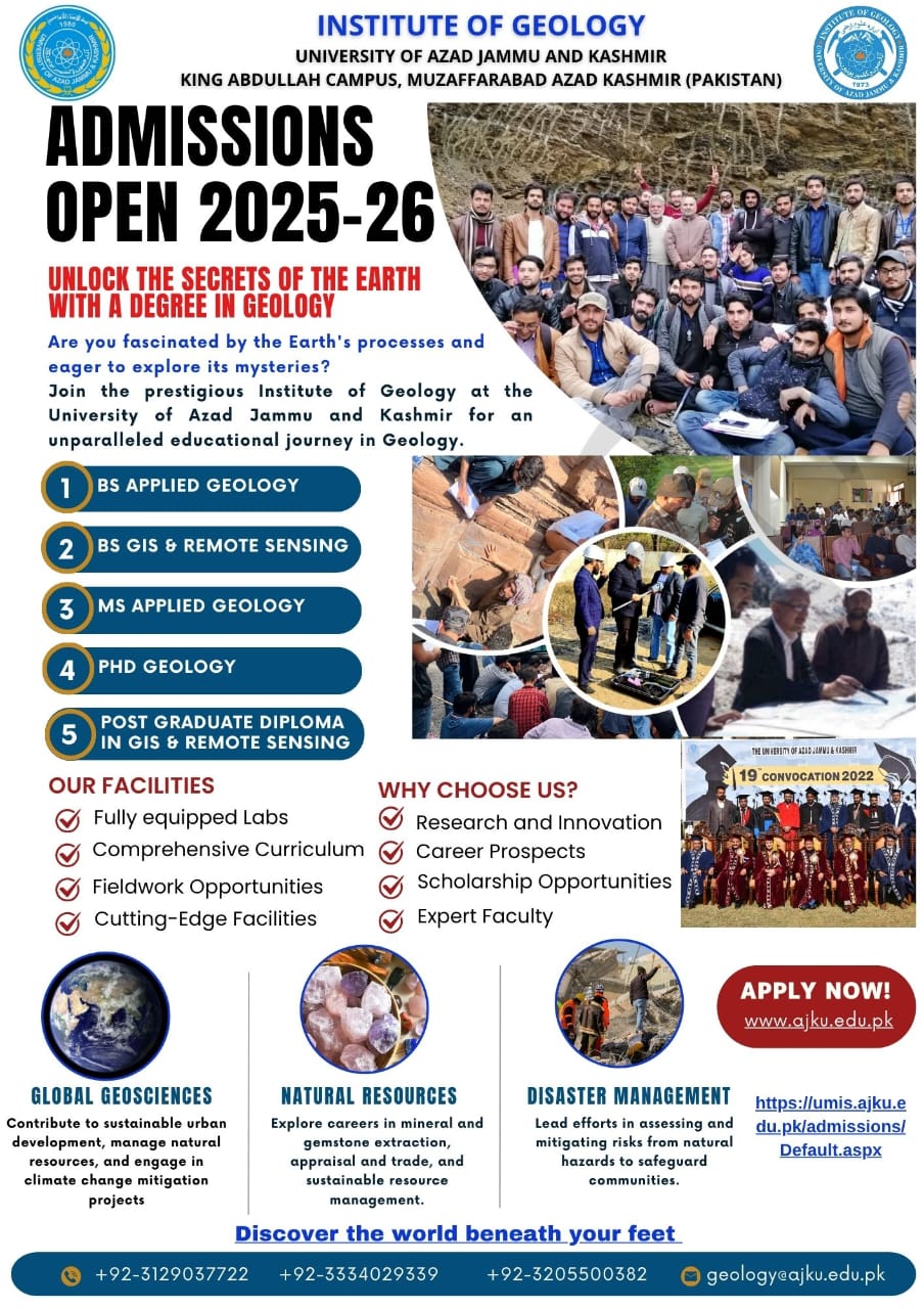 Institute - 🌍 ADMISSIONS OPEN 2025–26 📚 Institute of Geology ...