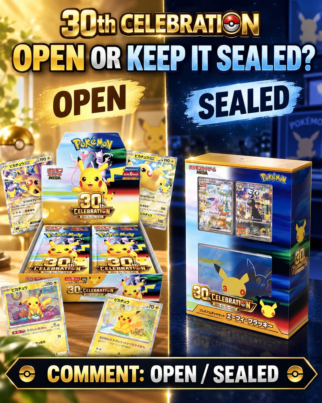 Pokémon 30th Anniversary Celebration Series Box Collection Unboxing