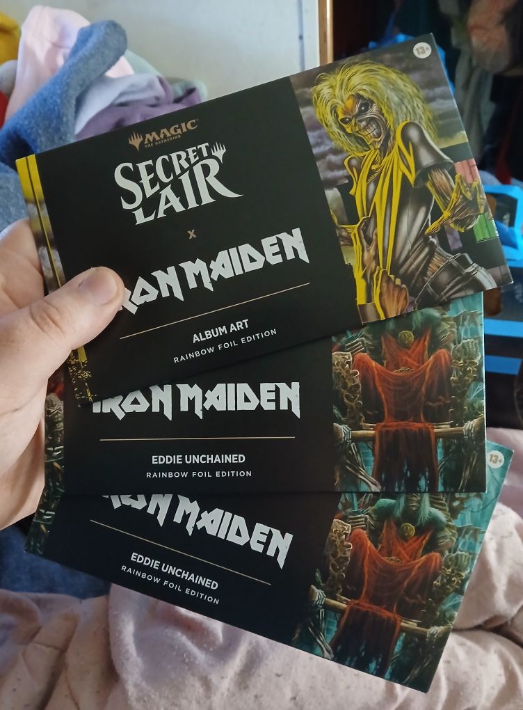 mtg iron maiden secret lair bonus card Lair: Secret x Maiden: Eddie Unchained (Non-Foil Edition) : Toys & Games Looks like the @wizards_magic x