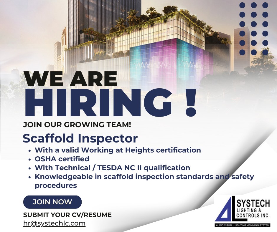 📢... - Systech Lighting and Controls Inc. - HR Department | Facebook