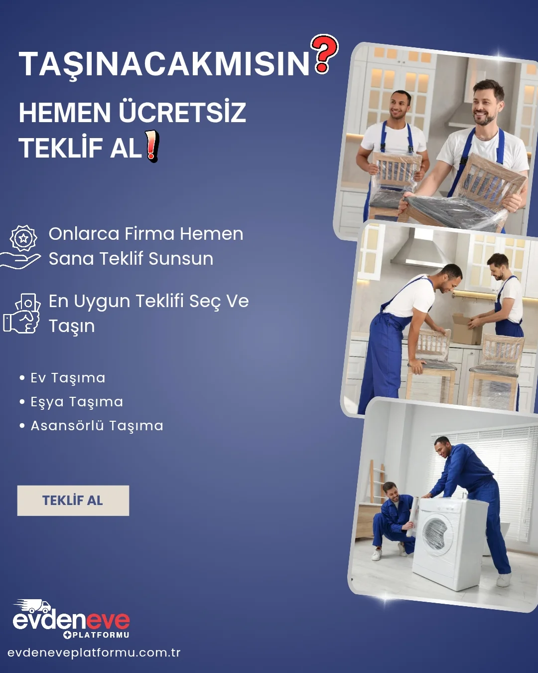Tekirdağ'dataşınmak isteyen müşteri var! Hemen müşteriye ulaşıp teklif