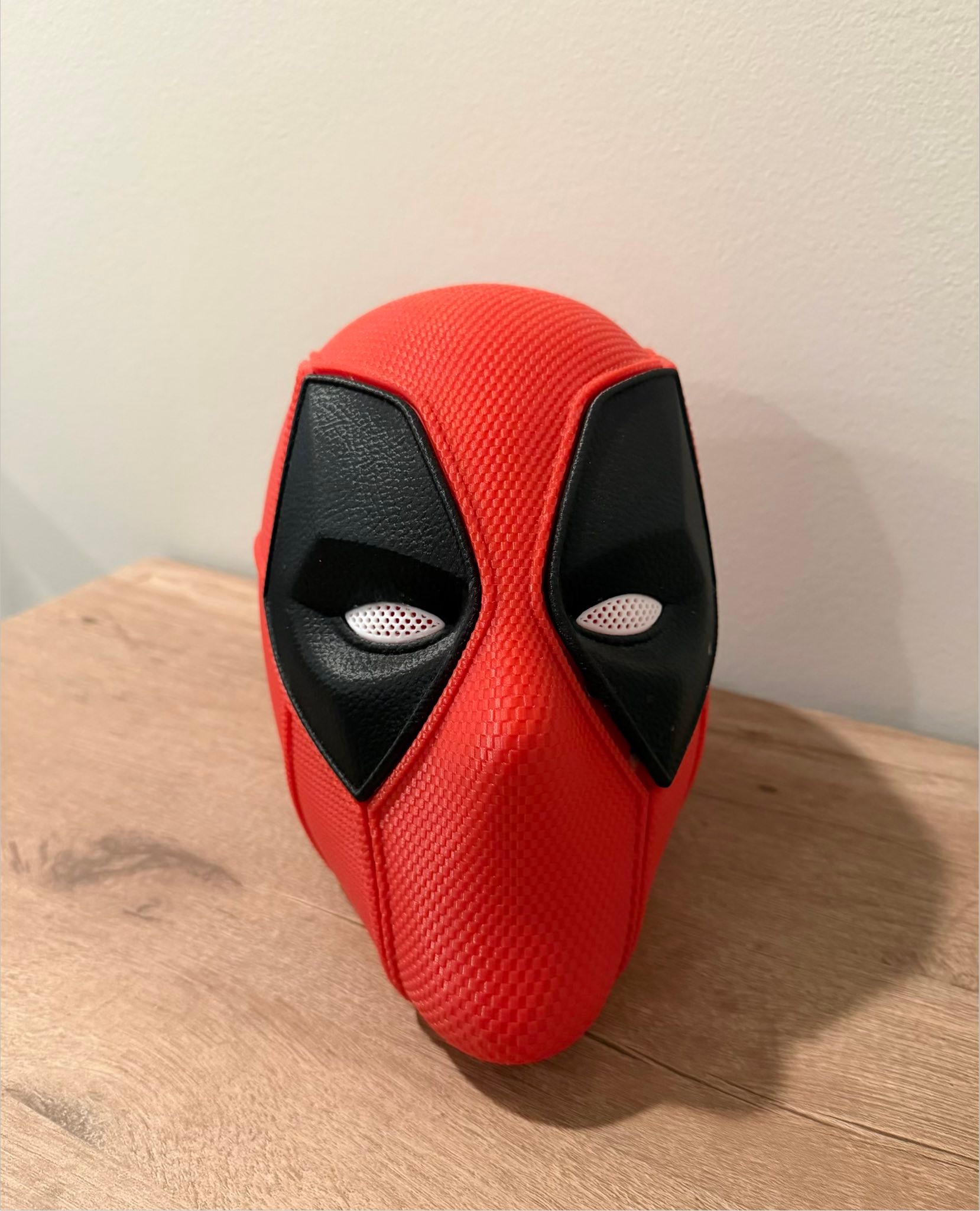 deadpool football helmet Armor STL — Nikko Industries Deadpool helmet and Redskins hammer