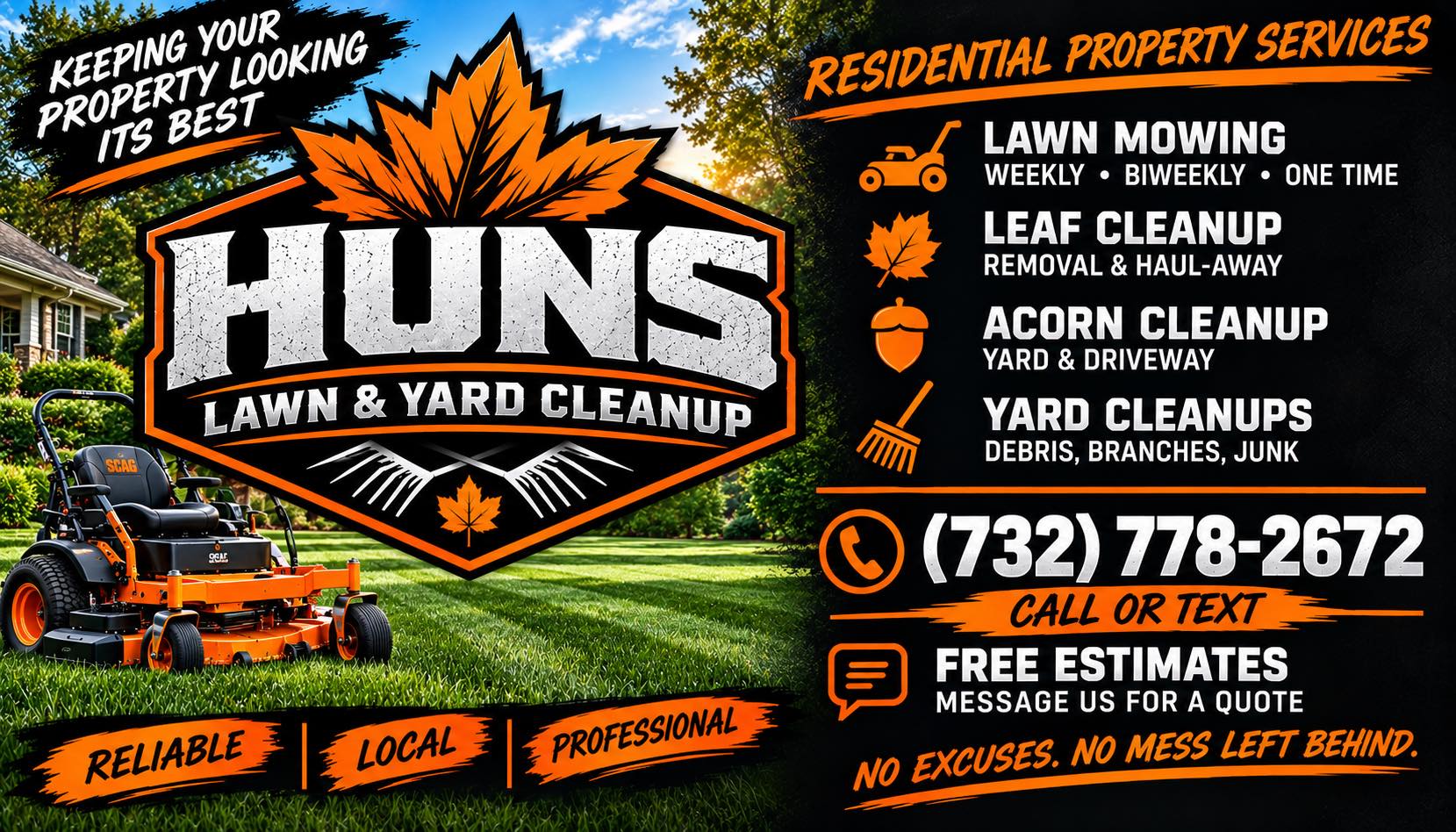 Huns leaf and yard cleanup | Facebook