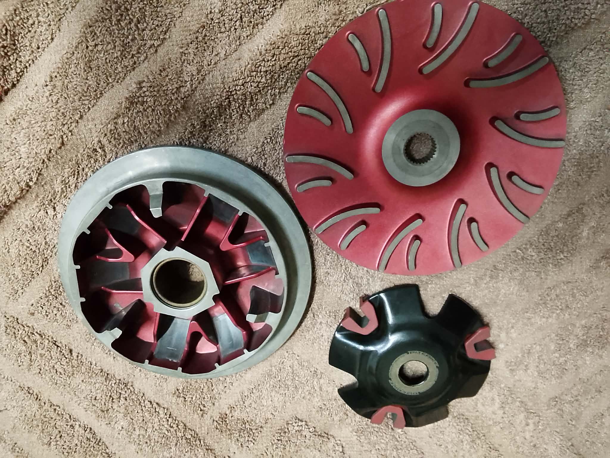 PITSBIKE PULLEY SET 1500 STOCK PULLEY SET 700 SIDE MIRROR 300 CRP