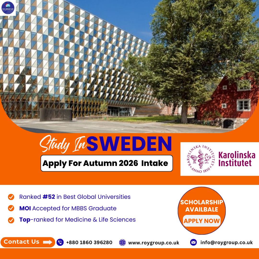 Roy - 👨‍🎓 Study at Karolinska Institutet, Sweden 📚 Apply now for Autumn ...