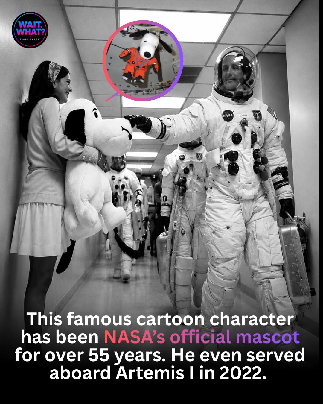 Snoopy as Astrobeagle symbol for NASA safety