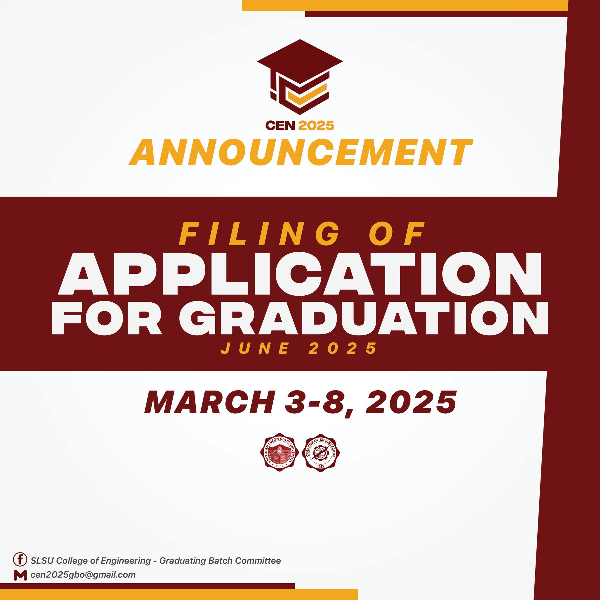 SLSU College of Engineering - Graduating Batch Committee | Lucban
