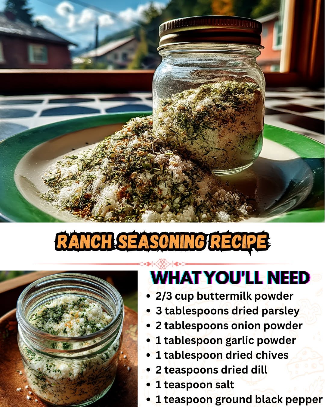 Homemade ranch seasoning recipe for UK