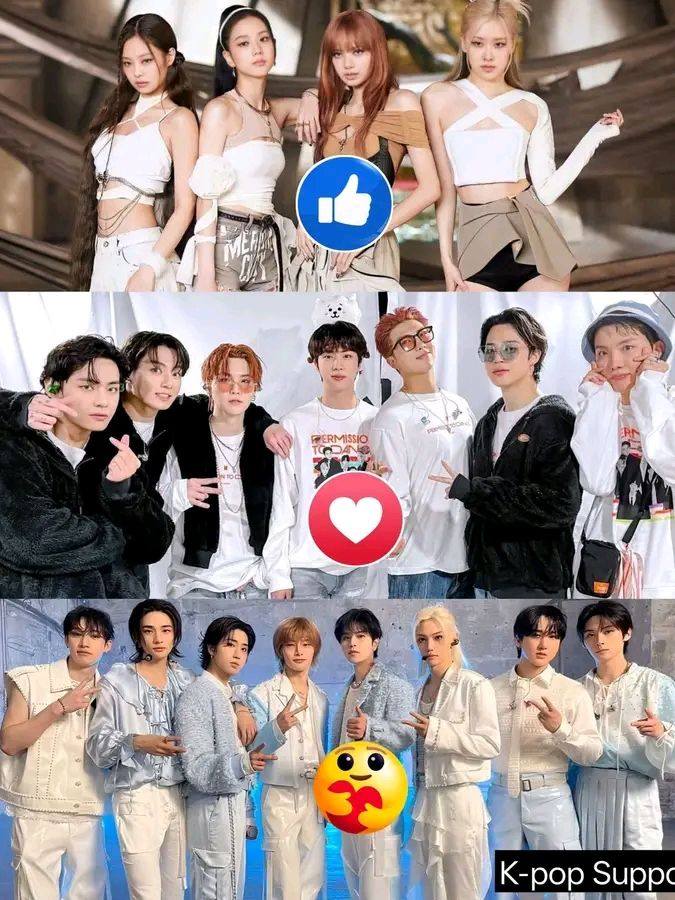 React for your favourite ones 😚 #EXO #BTS #BLACKPINK #StrayKids
