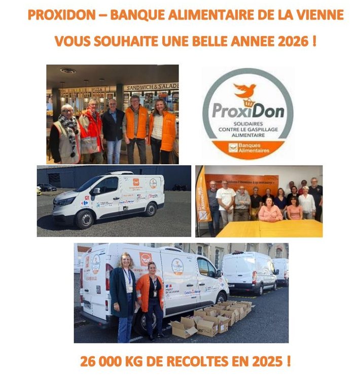 ProxiDon - Nous vous souhaitons une Bonne Année 2026 !🎉 ☺️ Continuons à ...