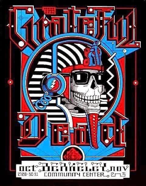Vintage Grateful Dead T-Shirt: Rick Griffin's Surfing Skeleton Design