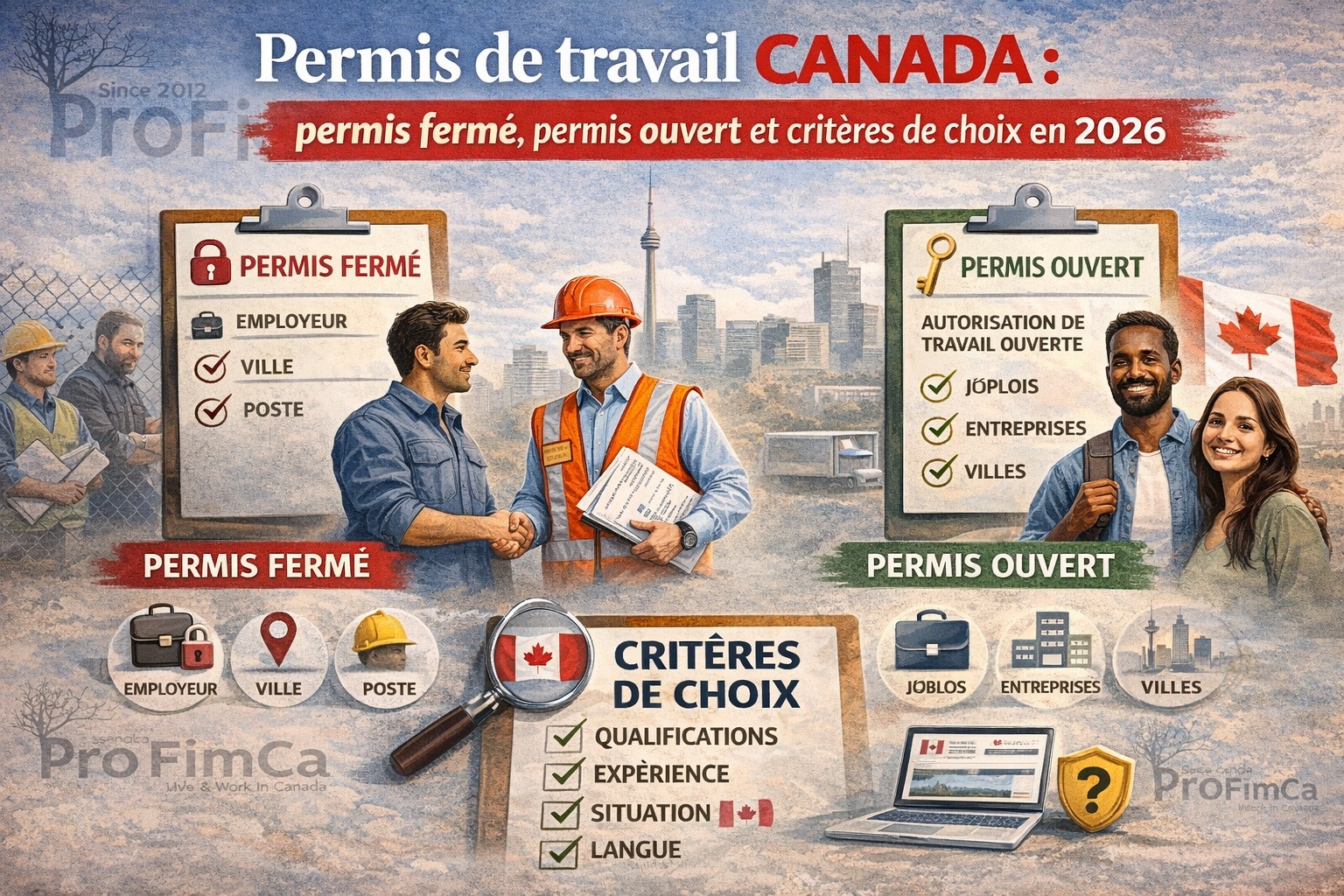 ProfimCa - Permis de travail Canada : permis fermé, permis ouvert et ...