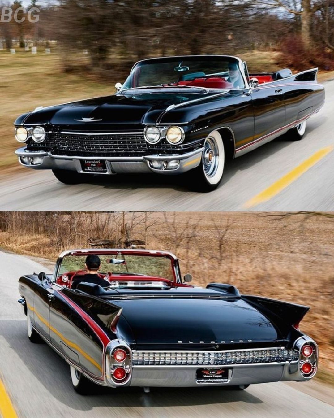 Kendall Jenner's light lilac 1960 Cadillac eldorado convertible