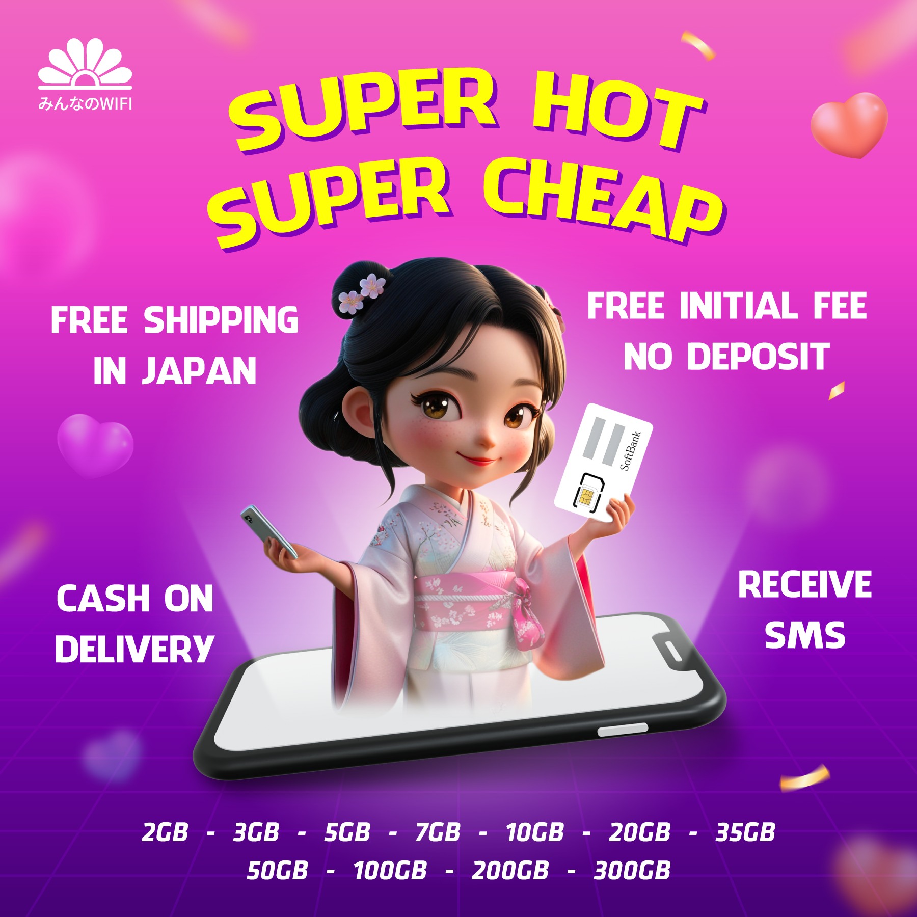 😍 Super cheap data sim... - Philippines - Sim Wifi 5G Japan