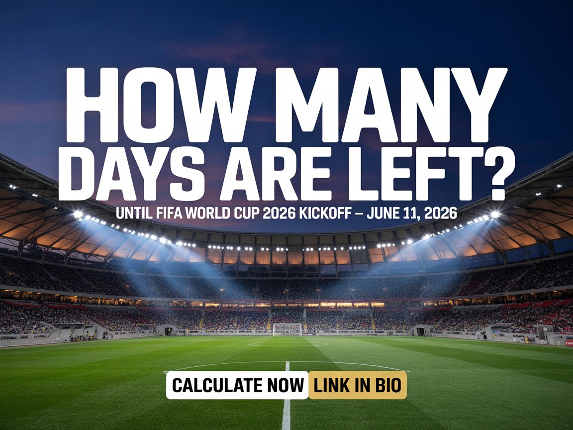calculadoradedias - The countdown to the FIFA World Cup 2026 has begun ...