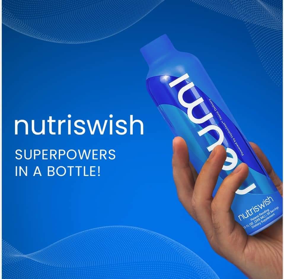 Meet Neumi NutriSwish NutriSwish is a nutritional supplement that contains ingredients like glutathione, curcumin, I-cysteine, and vitamin C, combined with HydraStat™ Molecular Encapsulation technology, creating maximum absorption for cellular 