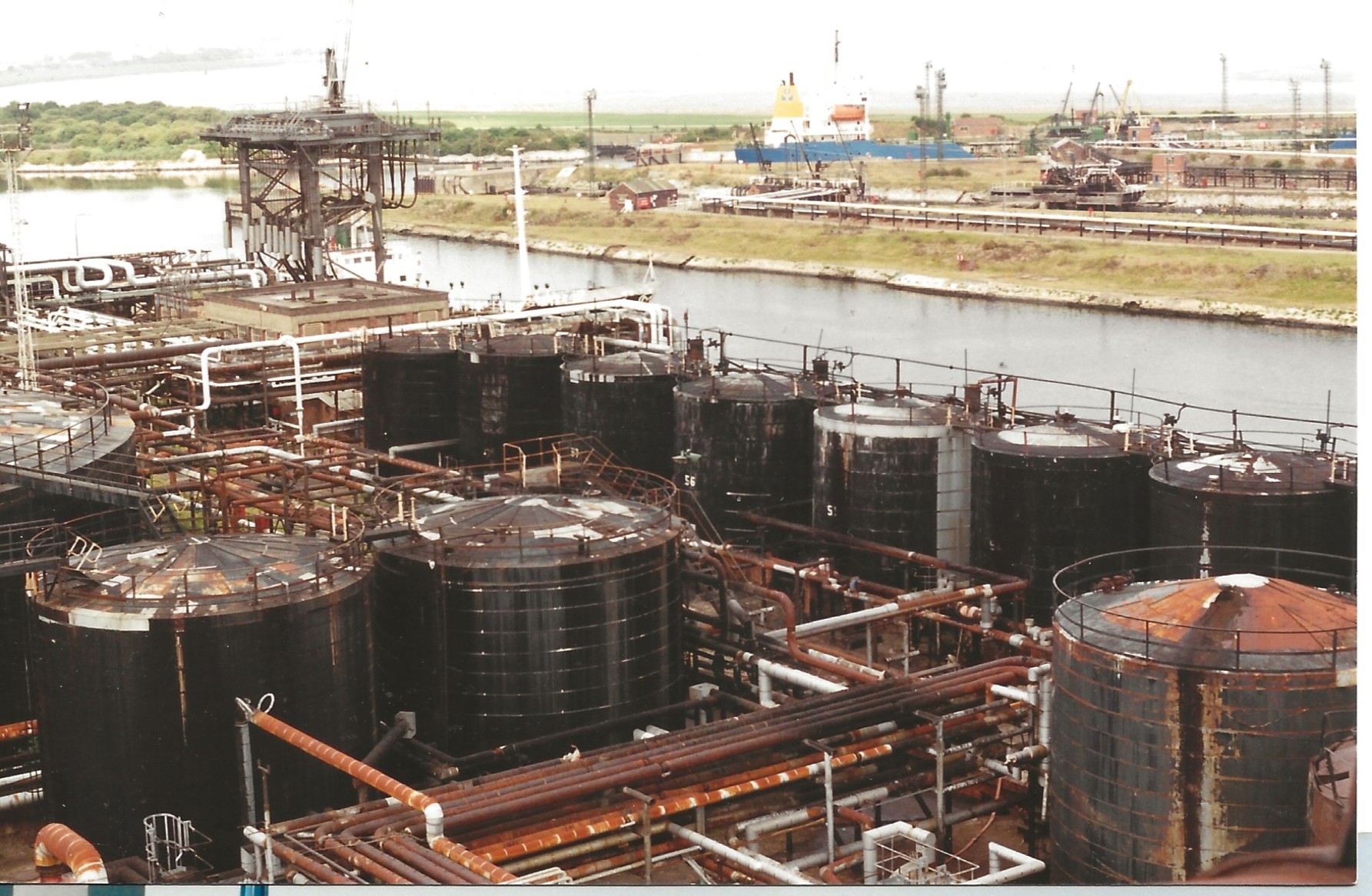 Manchester ship canal group | Shell Stanlow bitumen tankage awaiting ...