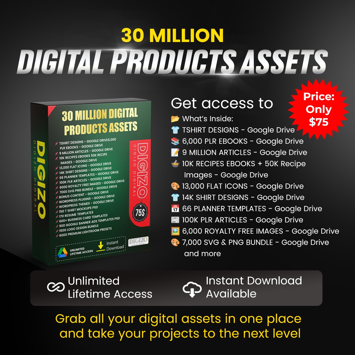 DigiZo - 🚀 Unlock 30 MILLION DIGITAL PRODUCTS ASSETS in... | Facebook