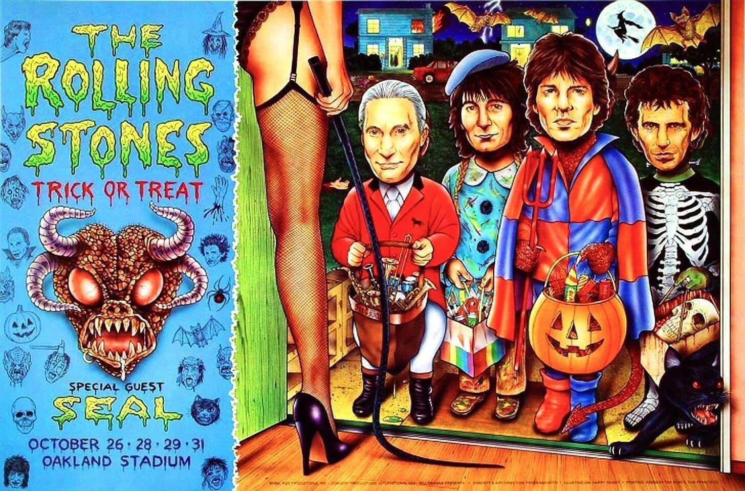 Rolling Stones 1994 Halloween concert poster