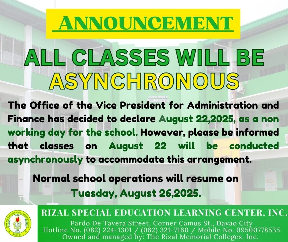 Rizal... - Rizal Special Education Learning Center, Inc.
