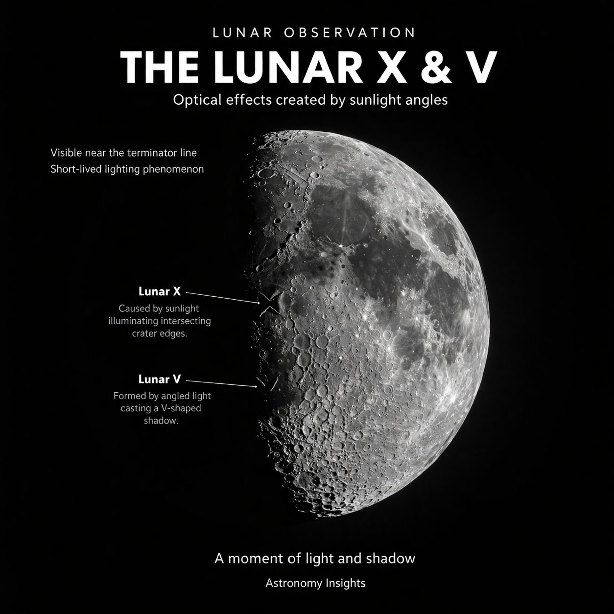 Lunar X formation on the moon and how to image it