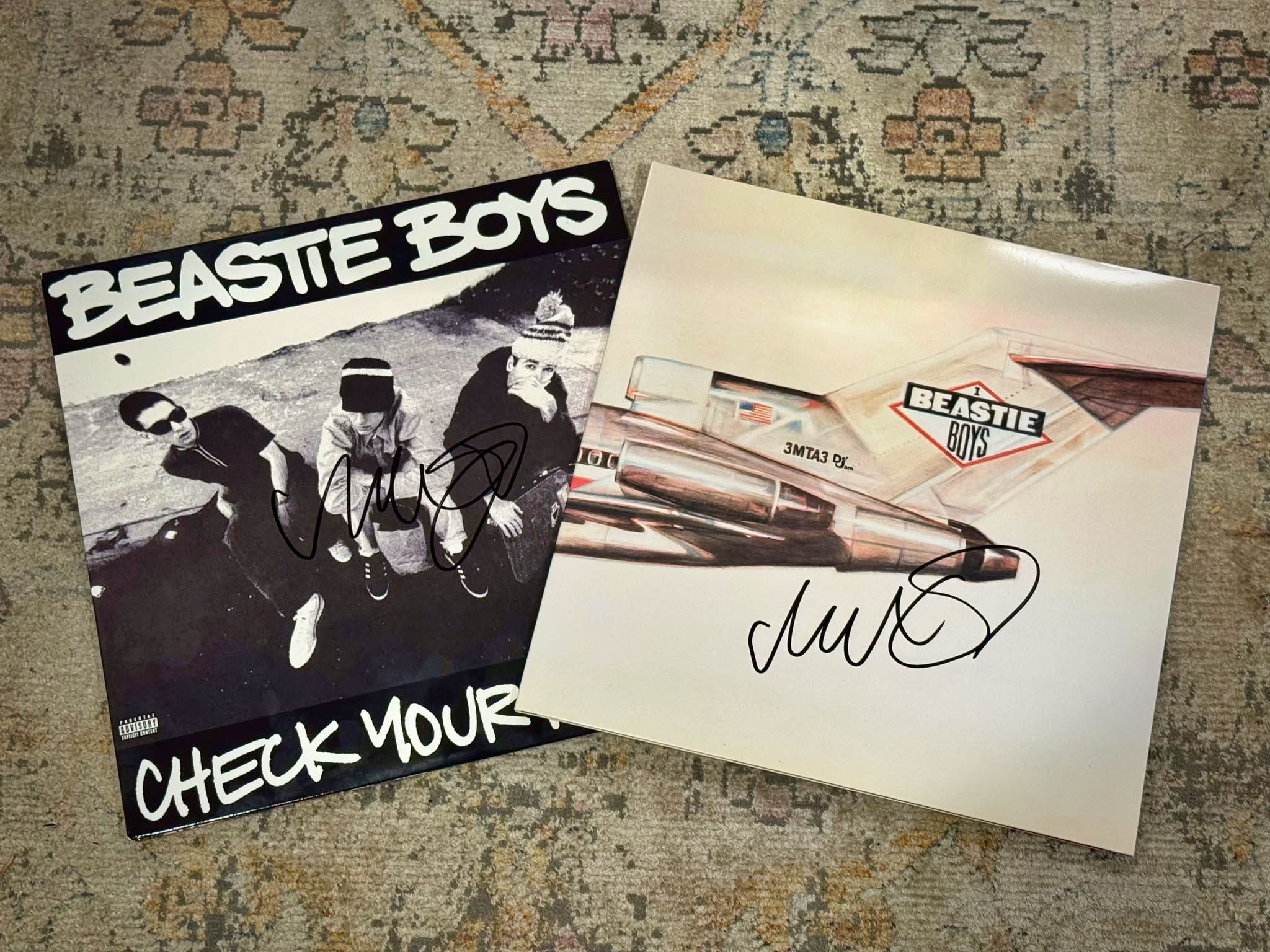 Two Beastie Boys albums signed by Mike D