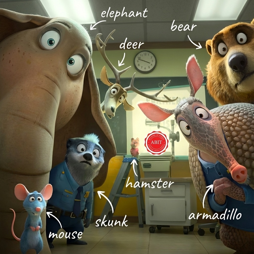 100 - Học tiếng anh qua ảnh từ Zootopia 2 ________________ elephant (n ...