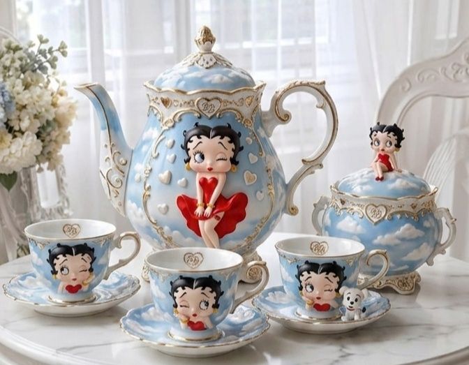 Betty boop cute crockery ❤️🥰🤩 would you choose to buy these 🥰