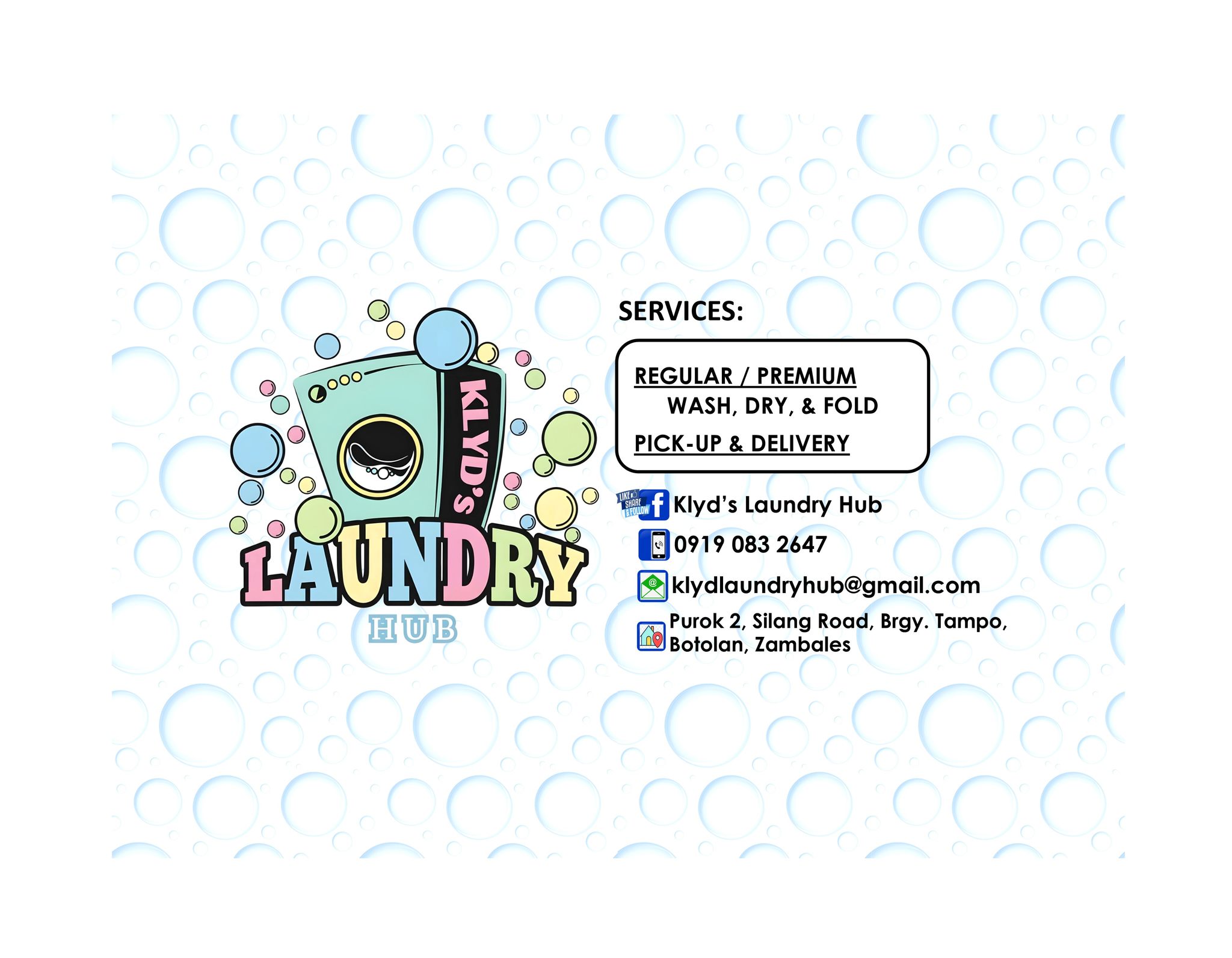 Klyd's Laundry Hub | Botolan