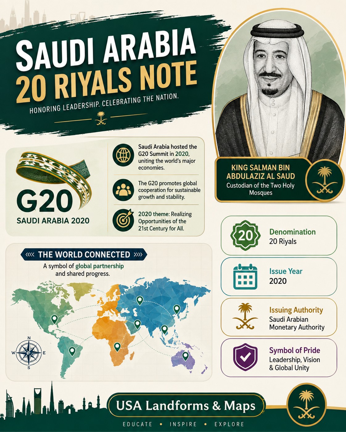 Saudi Arabia's special 20-riyal G20 banknote