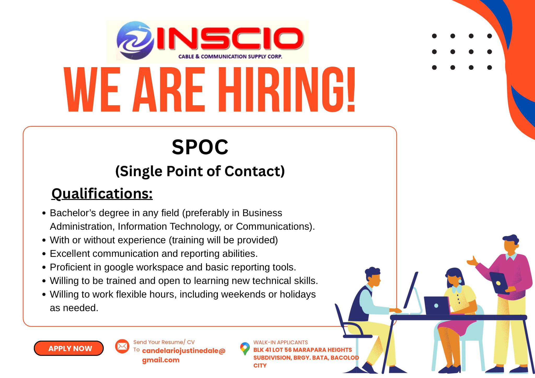 WE’RE... - Inscio Cable & Communication Supply Corp-Negros | Facebook