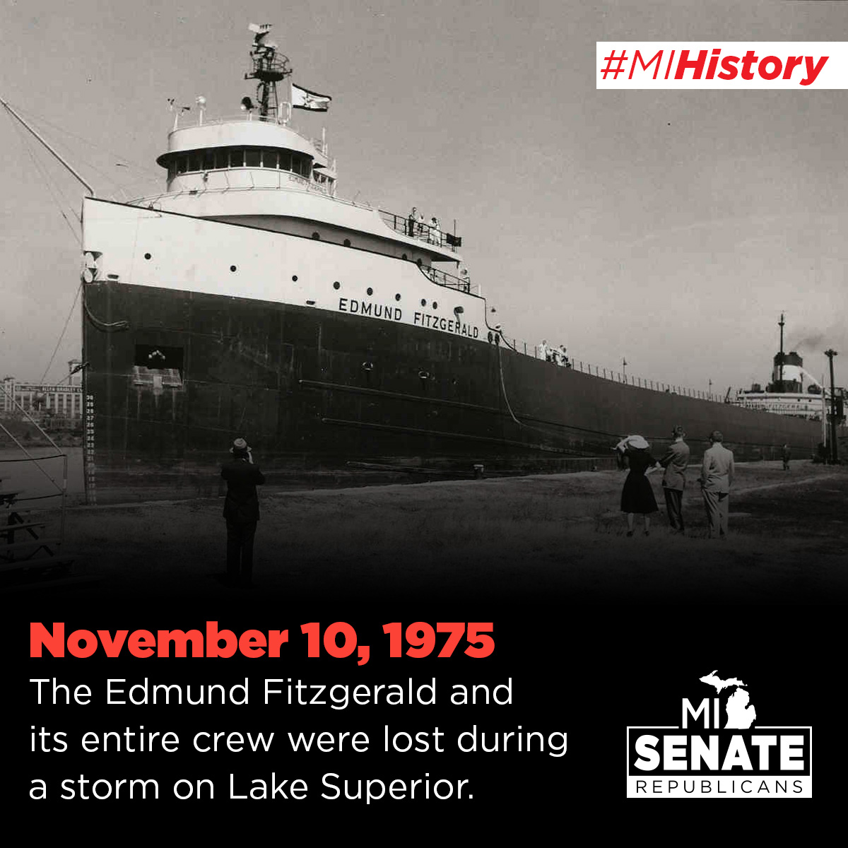 Michigan - Fifty years ago today, the SS Edmund Fitzgerald and its ...