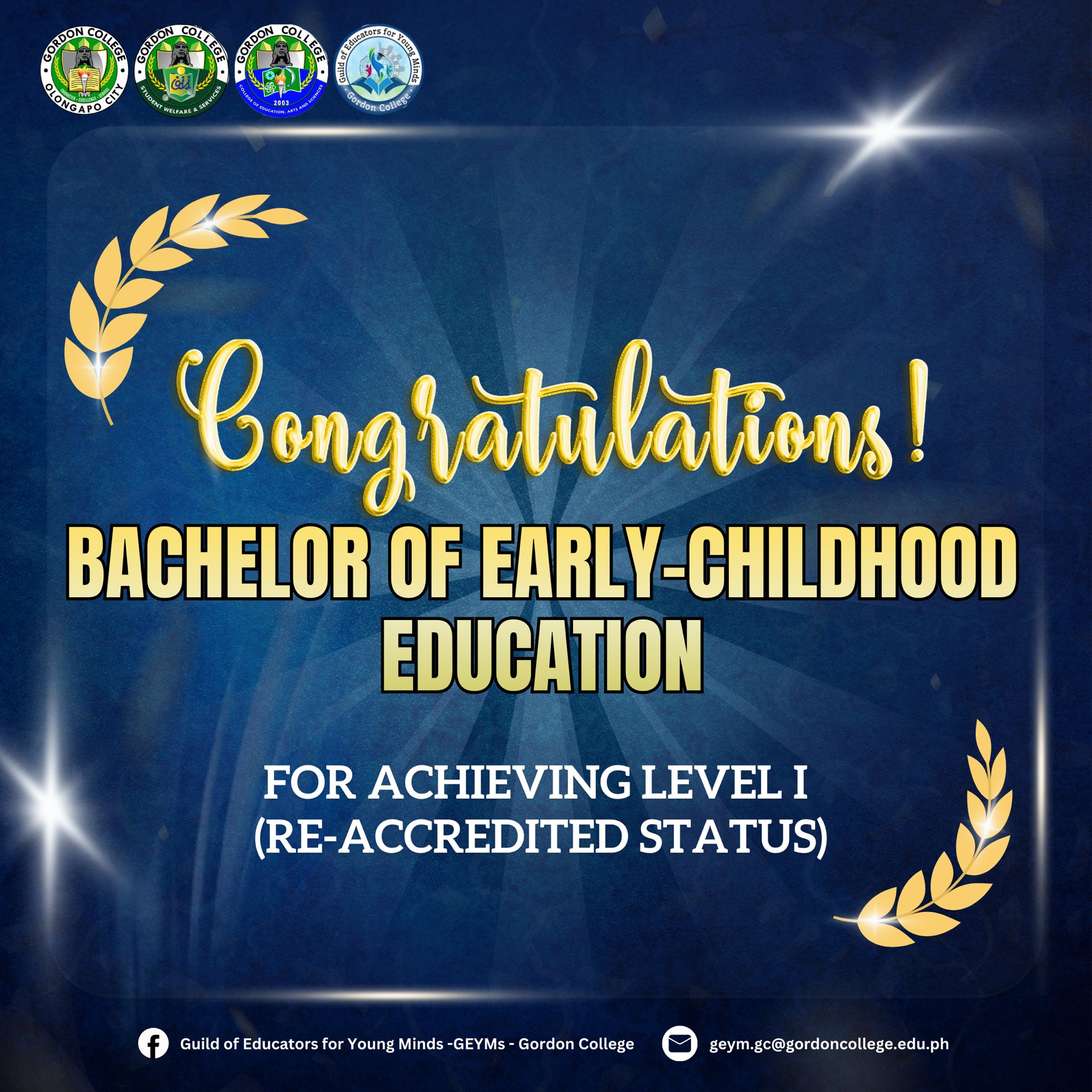 🎉 𝐂𝐨𝐧𝐠𝐫𝐚𝐭𝐮𝐥𝐚𝐭𝐢𝐨𝐧𝐬, 𝐆𝐨𝐫𝐝𝐨𝐧 𝐂𝐨𝐥𝐥𝐞𝐠𝐞 – 𝐁𝐚𝐜𝐡𝐞𝐥𝐨𝐫 𝐨𝐟 𝐄𝐥𝐞𝐦𝐞𝐧𝐭𝐚𝐫𝐲 𝐄𝐝𝐮𝐜𝐚𝐭𝐢𝐨𝐧 ...