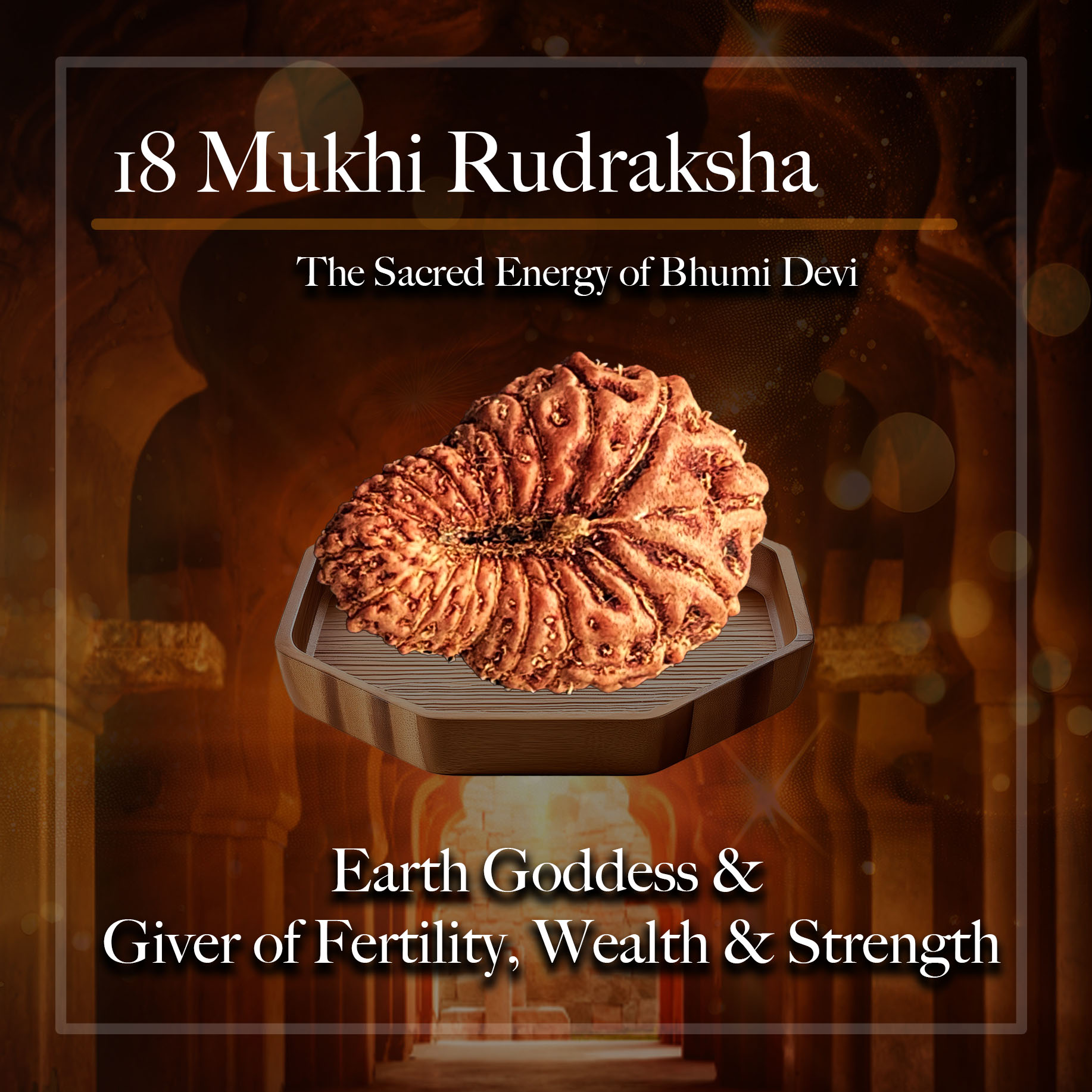 Rudraksha - 🌍 18 Mukhi Rudraksha 🌍 The Sacred Energy of Bhumi Devi ...