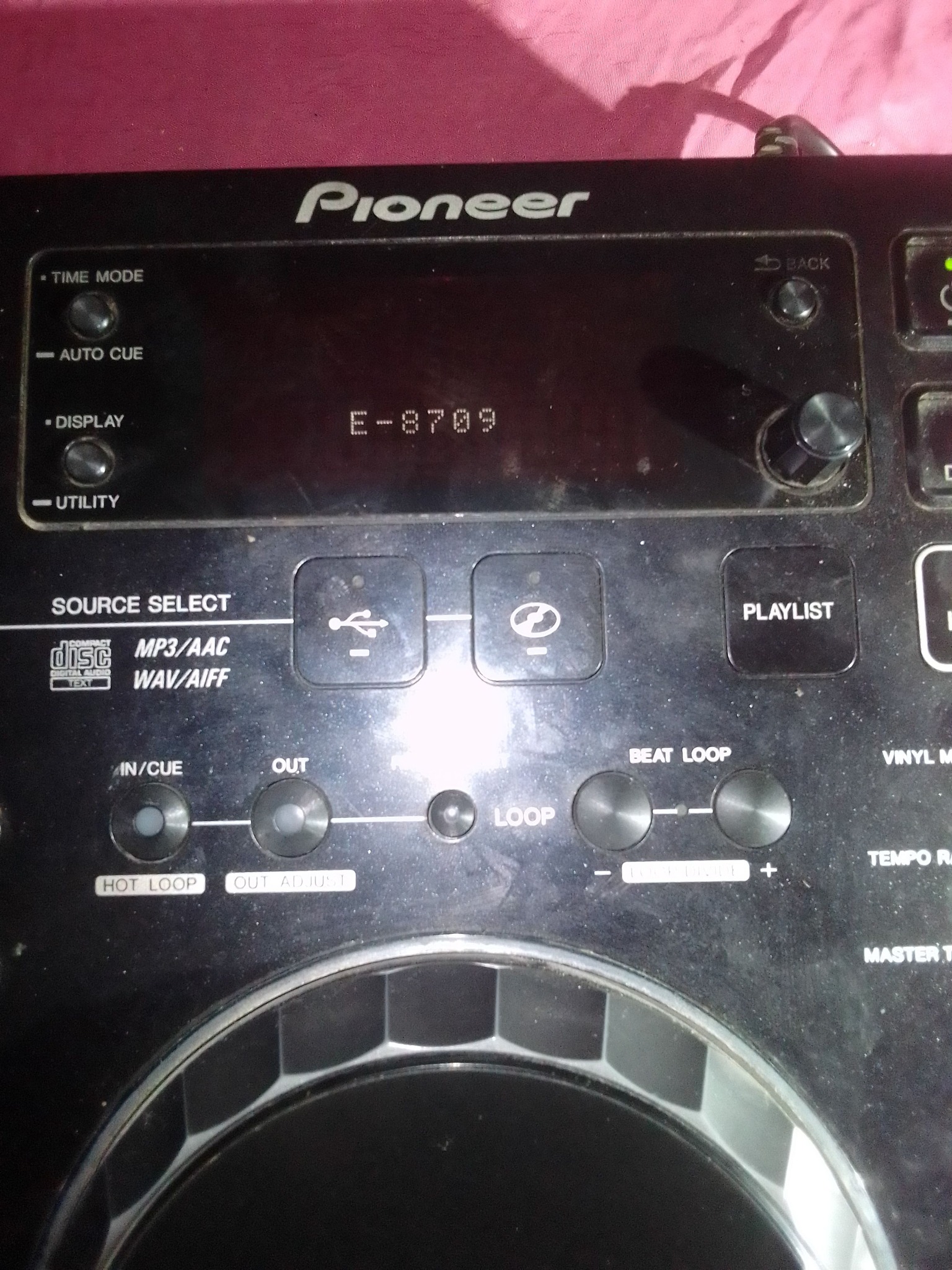 Hlw my people pls help I have this problem pioneer cdj 350 I'm