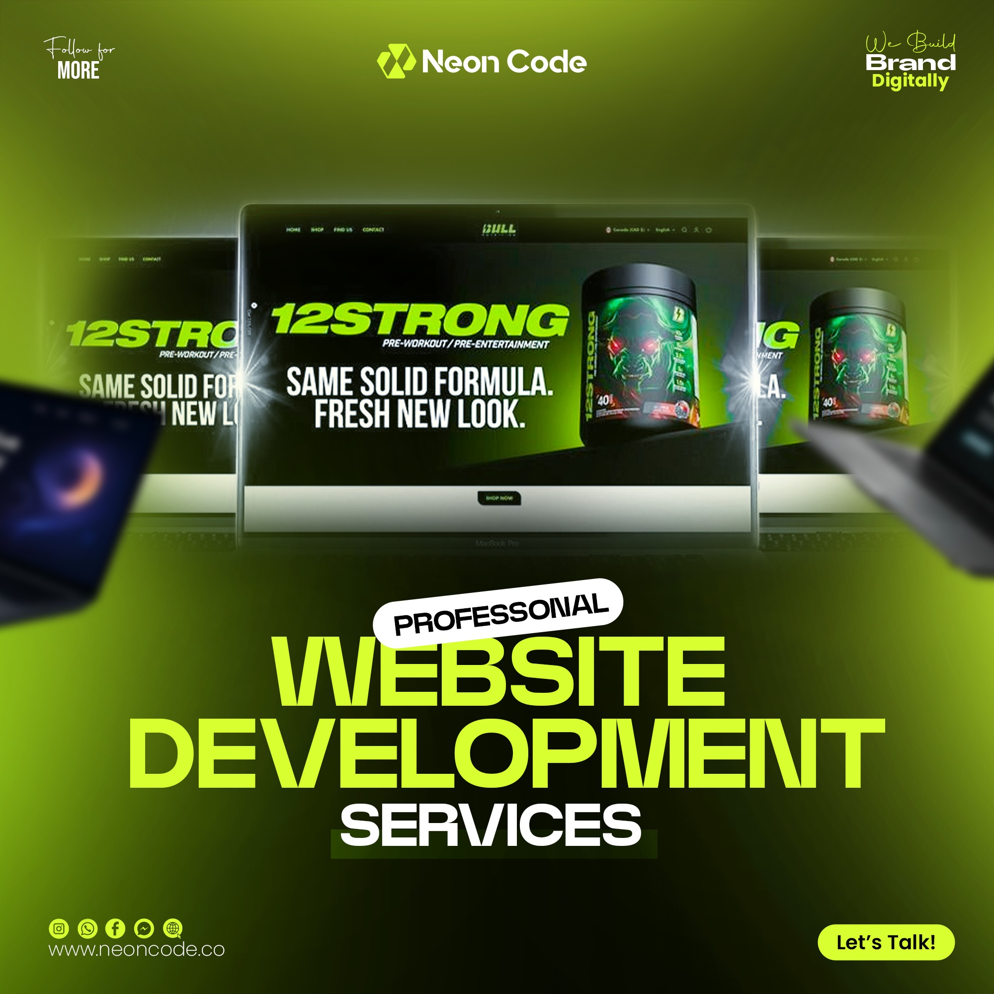 Neon - A professionally developed website is the foundation of a strong ...