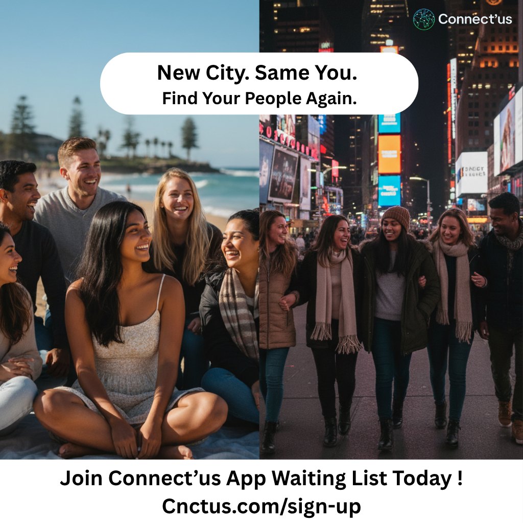 Connect Us App - New city, new chapter — but who says you... | Facebook