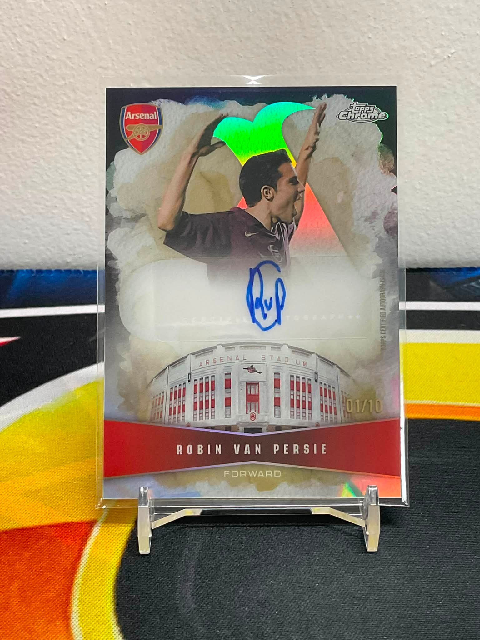 Robin Van Persie 1/10 Topps Chrome Arsenal Auto for sale
