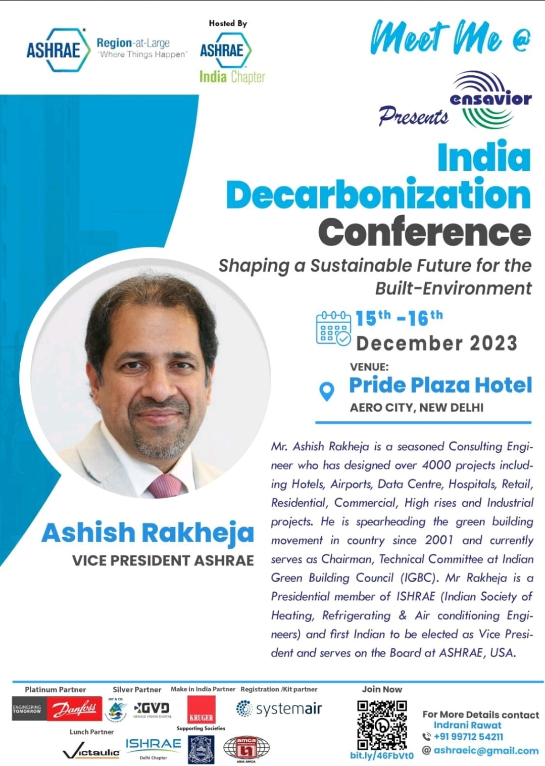 Meet Ashish Rakheja, ASHRAE... - Ashrae India Chapter - AIC | Facebook
