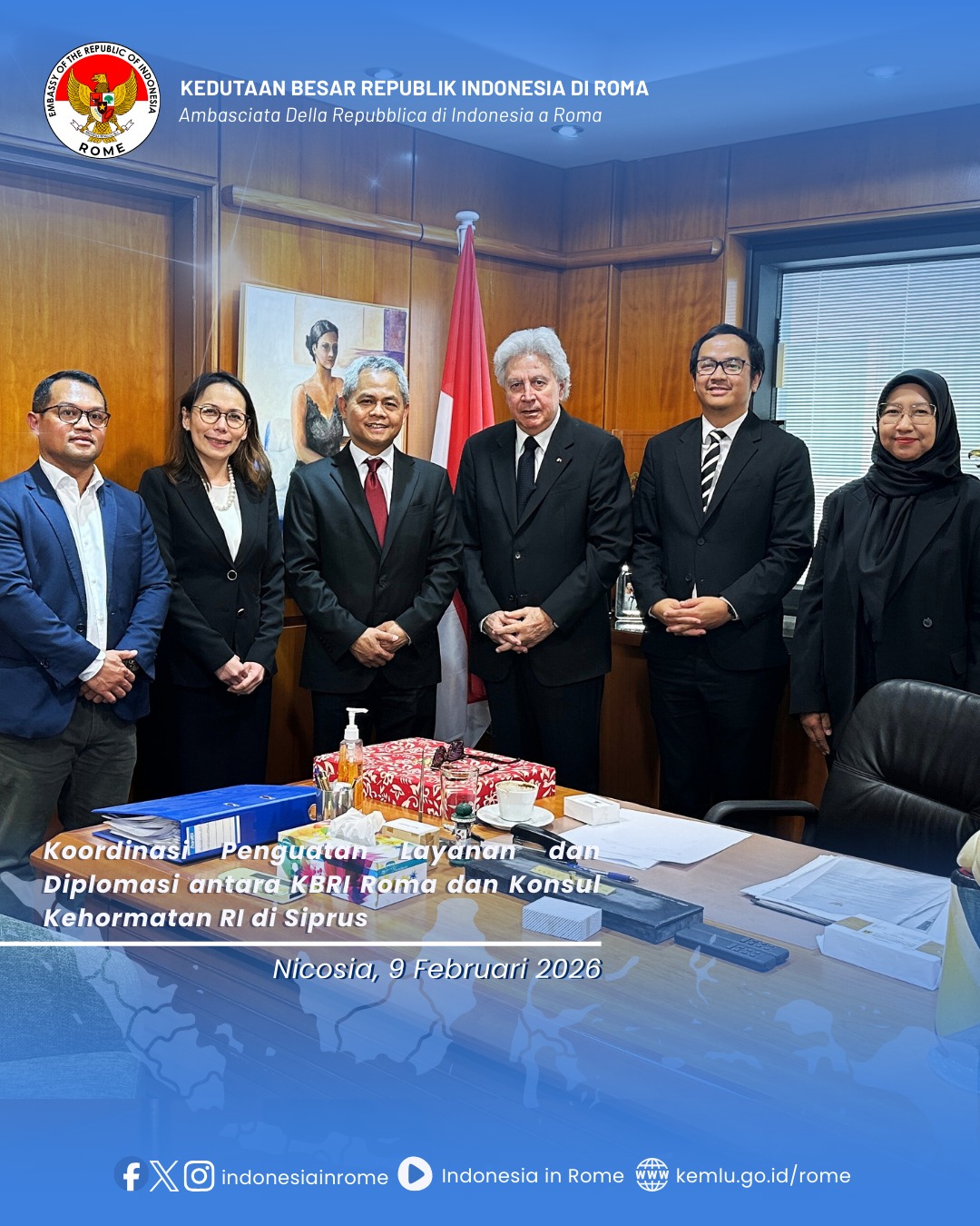 KBRI Roma, yang diwakili oleh... - Indonesian Embassy in Rome | Facebook