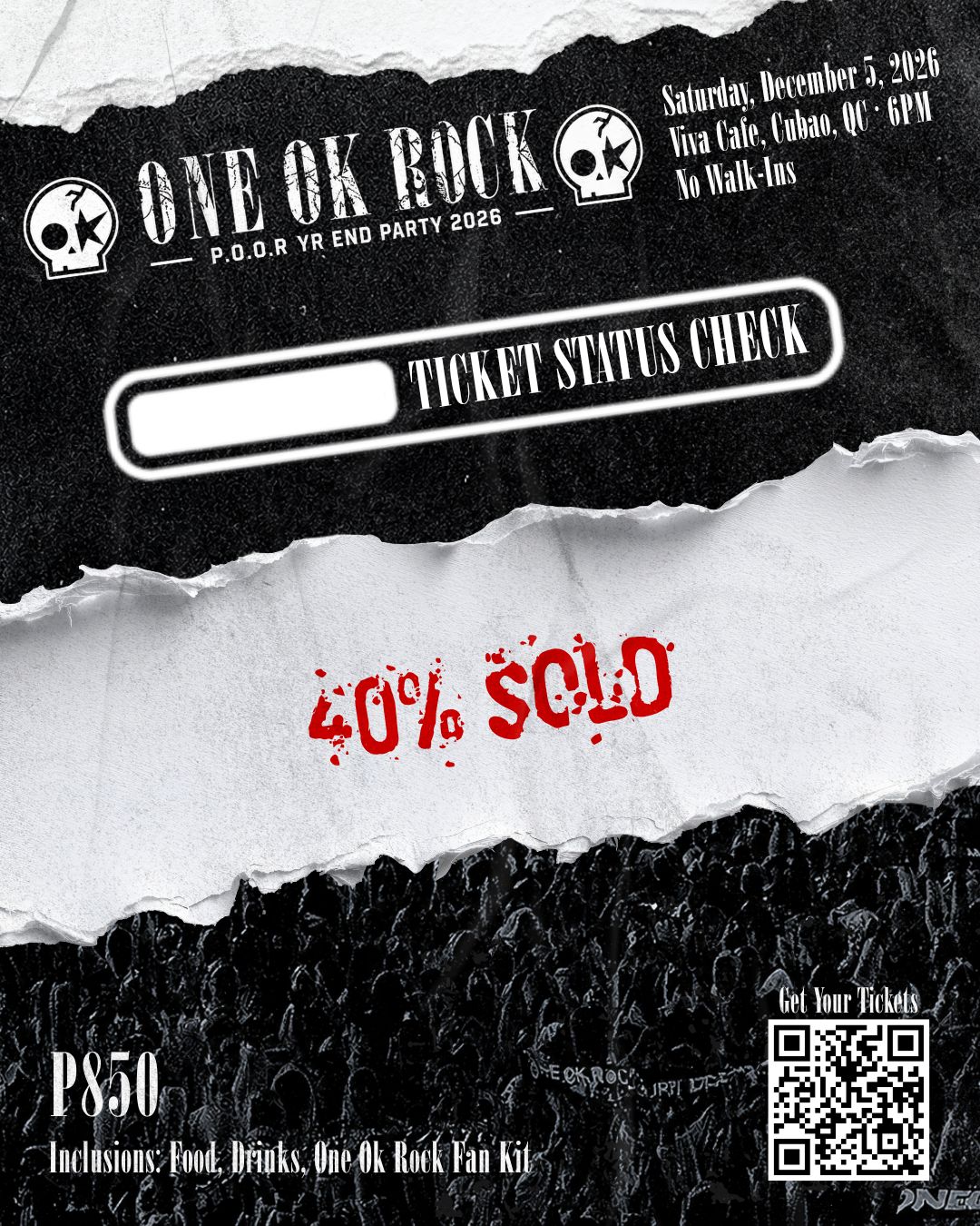 ONE OK ROCK DETOX JAPAN TOUR FINAL 2026 Official Merchandise. Pre