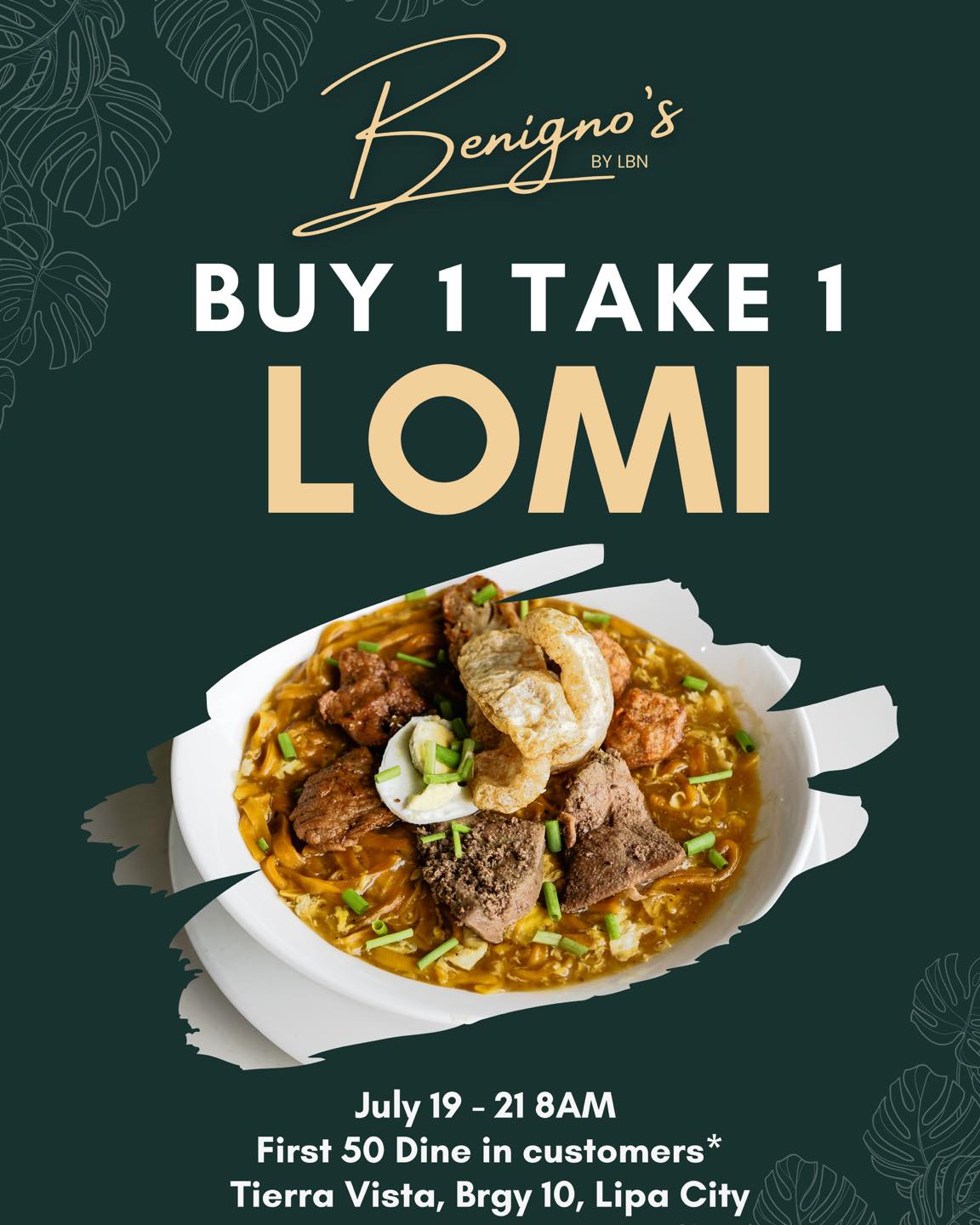 🎉 Opening Weekend Promo Alert! 🎉... - Benigno’s Restaurant | Facebook