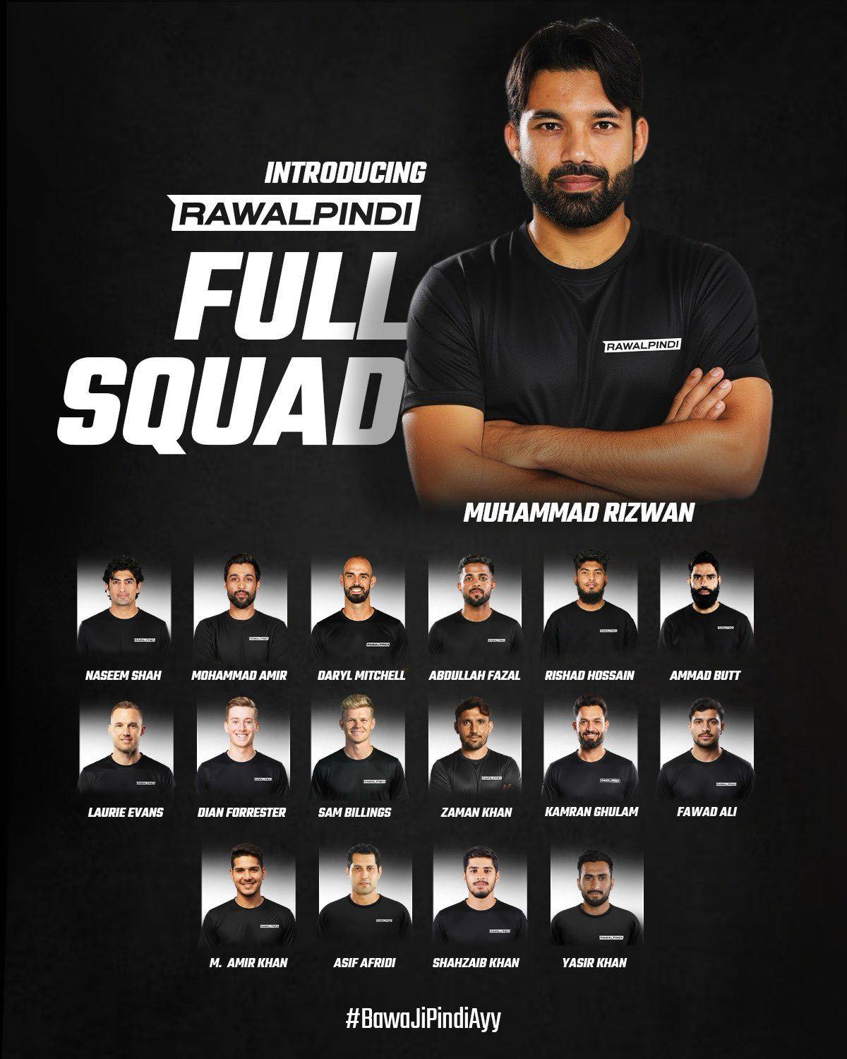 Khilari Tak - TEAM RAWALPINDI FULL SQUAD FOR PSL 11 | Facebook