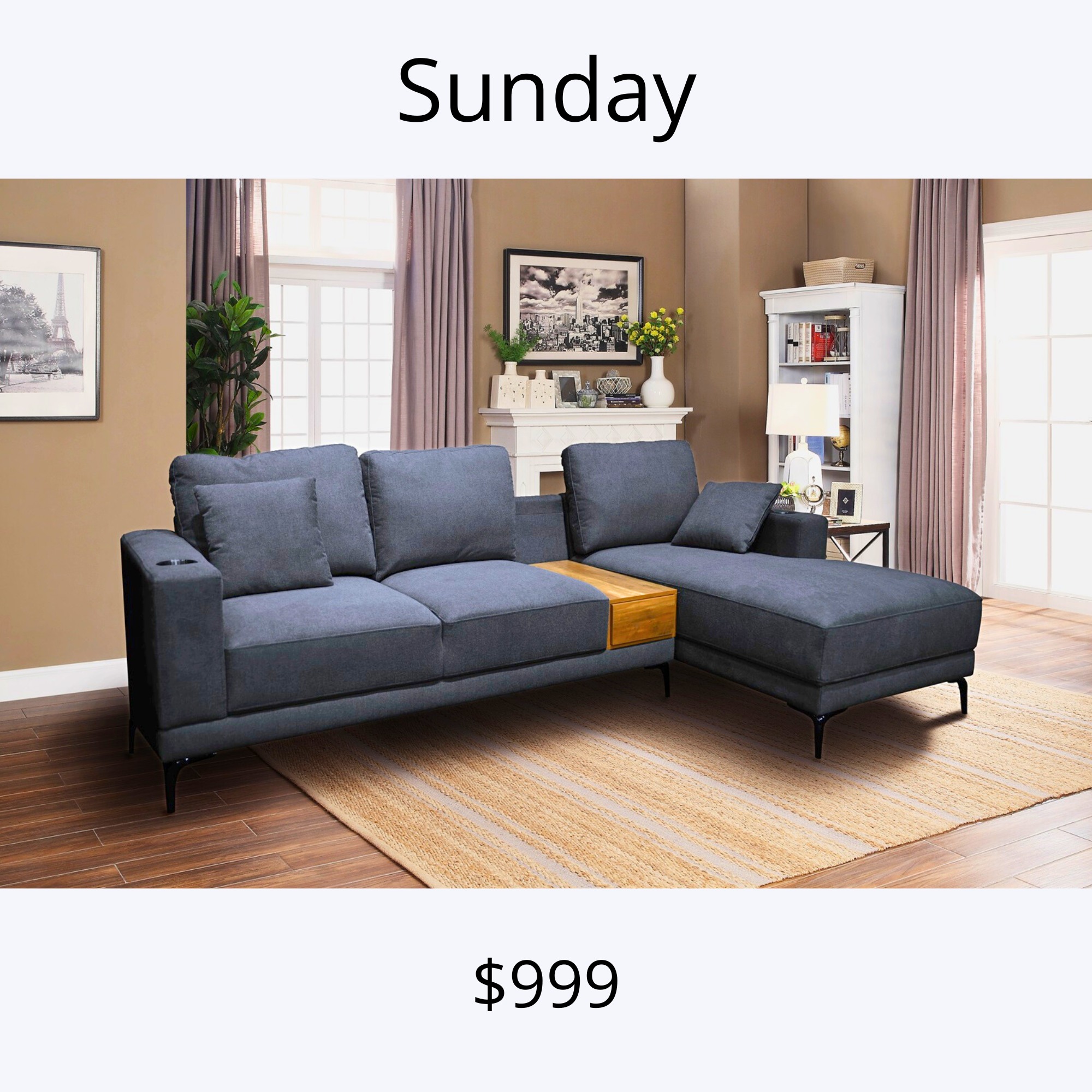 The A2Z - https://thea2zfurniture.com/products/sunday-3-seater-chaise ...