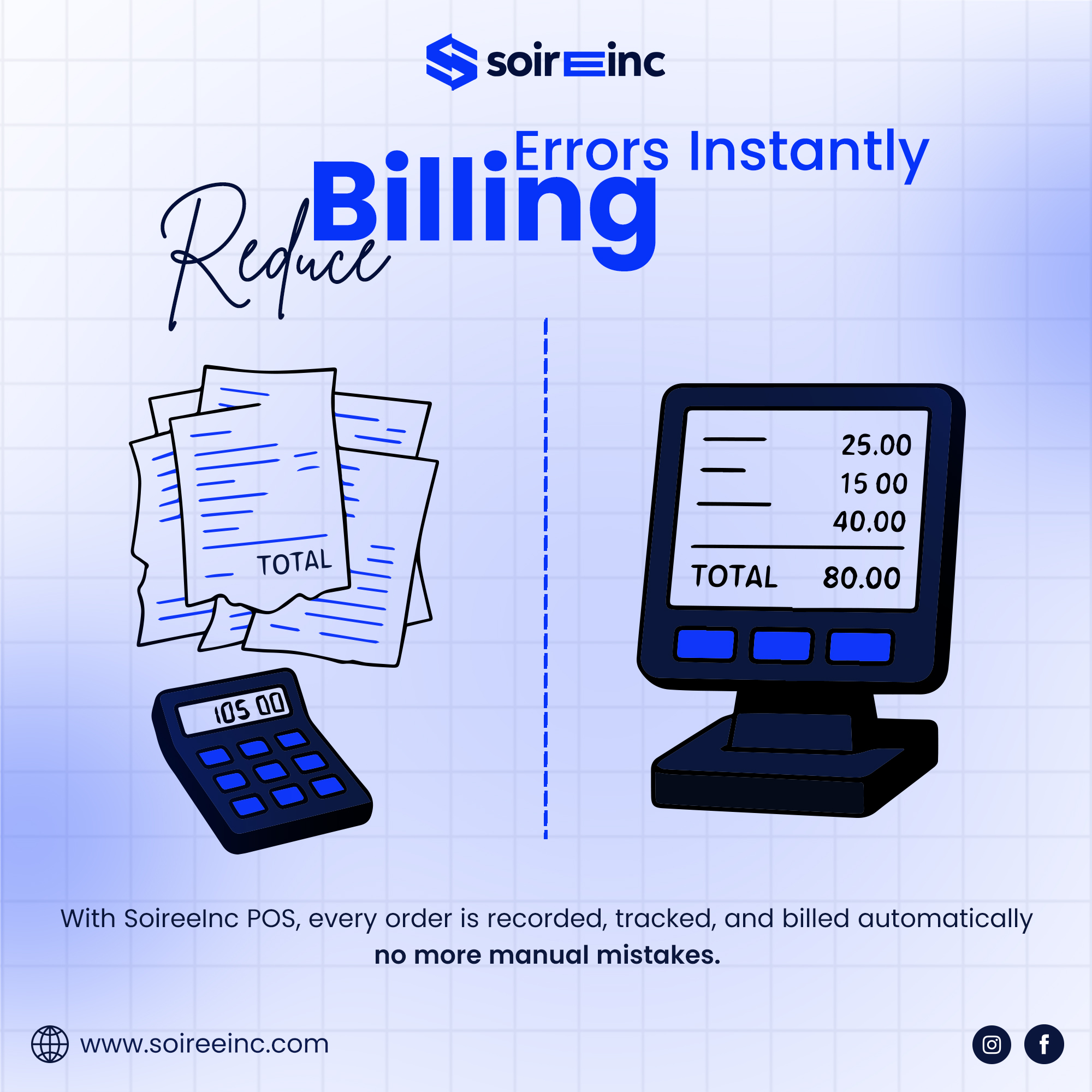 Soiree - Tired of manual billing errors? Switch to SoireeInc POS and ...